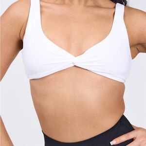 Buffbunny White Twist Bralette